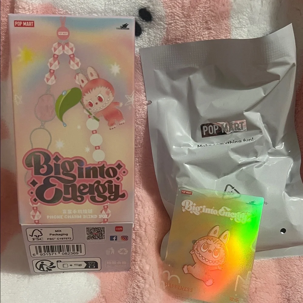 Pop Mart Big into Energy Phone Charm - Happiness